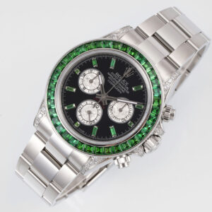 Rolex Daytona Rainbow Green Bezel 40mm 1:1 Best Clone EF Factory SS