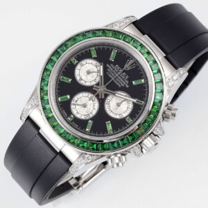 Rolex Daytona Rainbow Green Bezel 40mm 1:1 Best Clone EF Factory