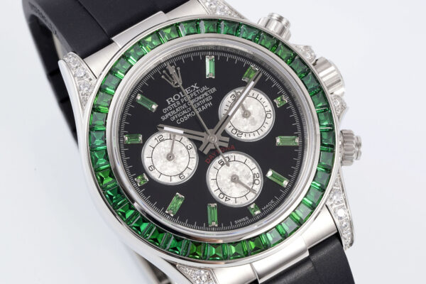 o 1i2jcltk81o4k17jc6r41vkg1bga2 Rolex Daytona Rainbow Green Bezel 40mm 1:1 Best Clone EF Factory