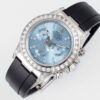 Rolex Daytona Rainbow Ice Blue Dial 40mm 1:1 Best Clone EF Factory Rubber Strap