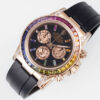 Rolex Daytona Rainbow Sundust Dial Rose Gold 40mm 1:1 Best Clone  EF Factory