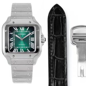 Cartier Santos De Cartier WSSA0062 Green Dial1:1 Best Clone 35.1 mm BV Factory