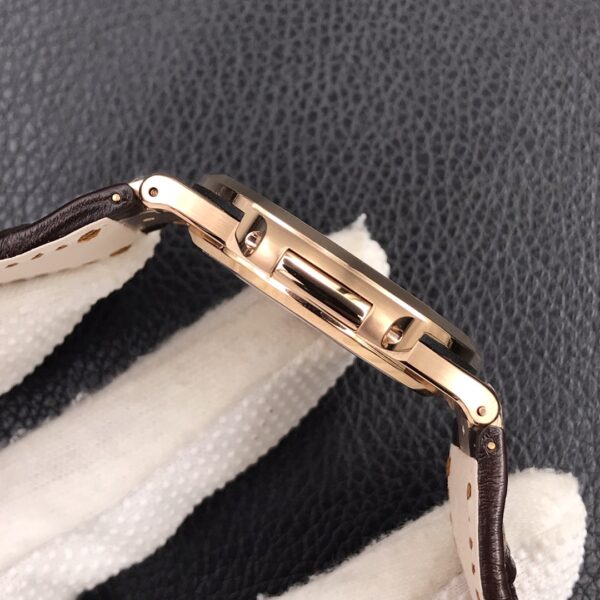 Patek Philippe Nautilus 5711R-001 Rose Gold 1:1 Best Clone 3K Factory Newest Version Leather Strap