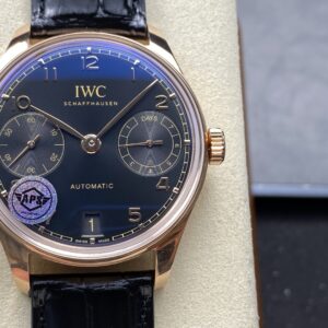 IWC Portuguese IW501707 APS Factory 1:1 Best Clone Watch Black Dial Leather Strap