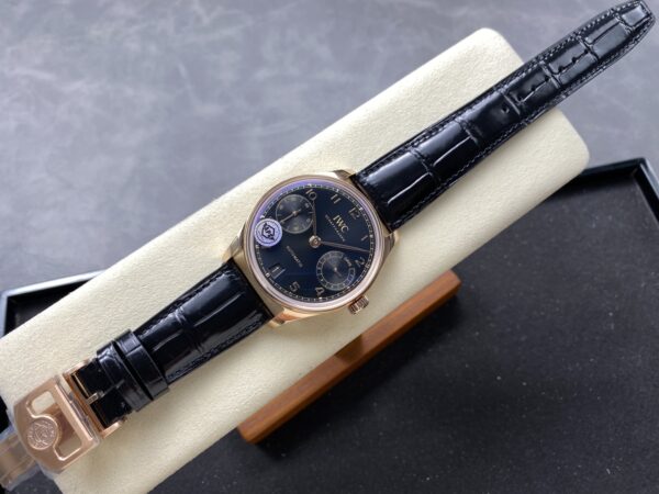 IWC Portuguese IW501707 APS Factory 1:1 Best Clone Watch Black Dial Leather Strap