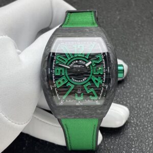 Franck Muller Vanguard V45 Carbon Fiber 1:1 Best Clone Green Strap
