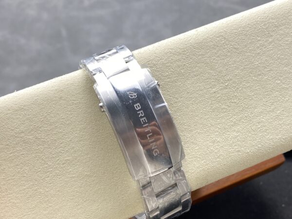 Breitling Avenger Automatic GMT 44 BLS Factory 1:1 Best Clone Grey Dial Yellow Pointer SS
