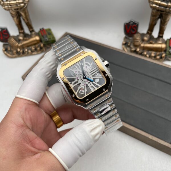 Cartier santos Skeleton WR007017 40mm THB Factory 1:1 Best Clone Super Clone