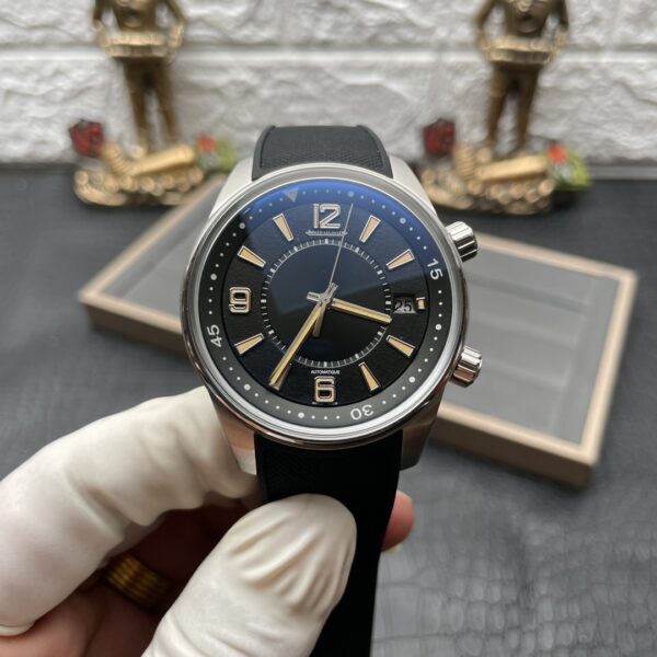 Jaeger Lecoultre Polaris Memovox 1:1 Best Clone BLS Factory Black Dial