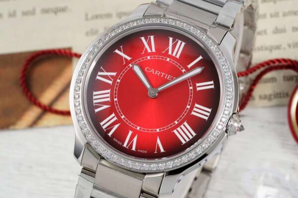 Cartier Ronde Must De Cartier 36mm 1:1 Best Clone AF Factory Red Dial